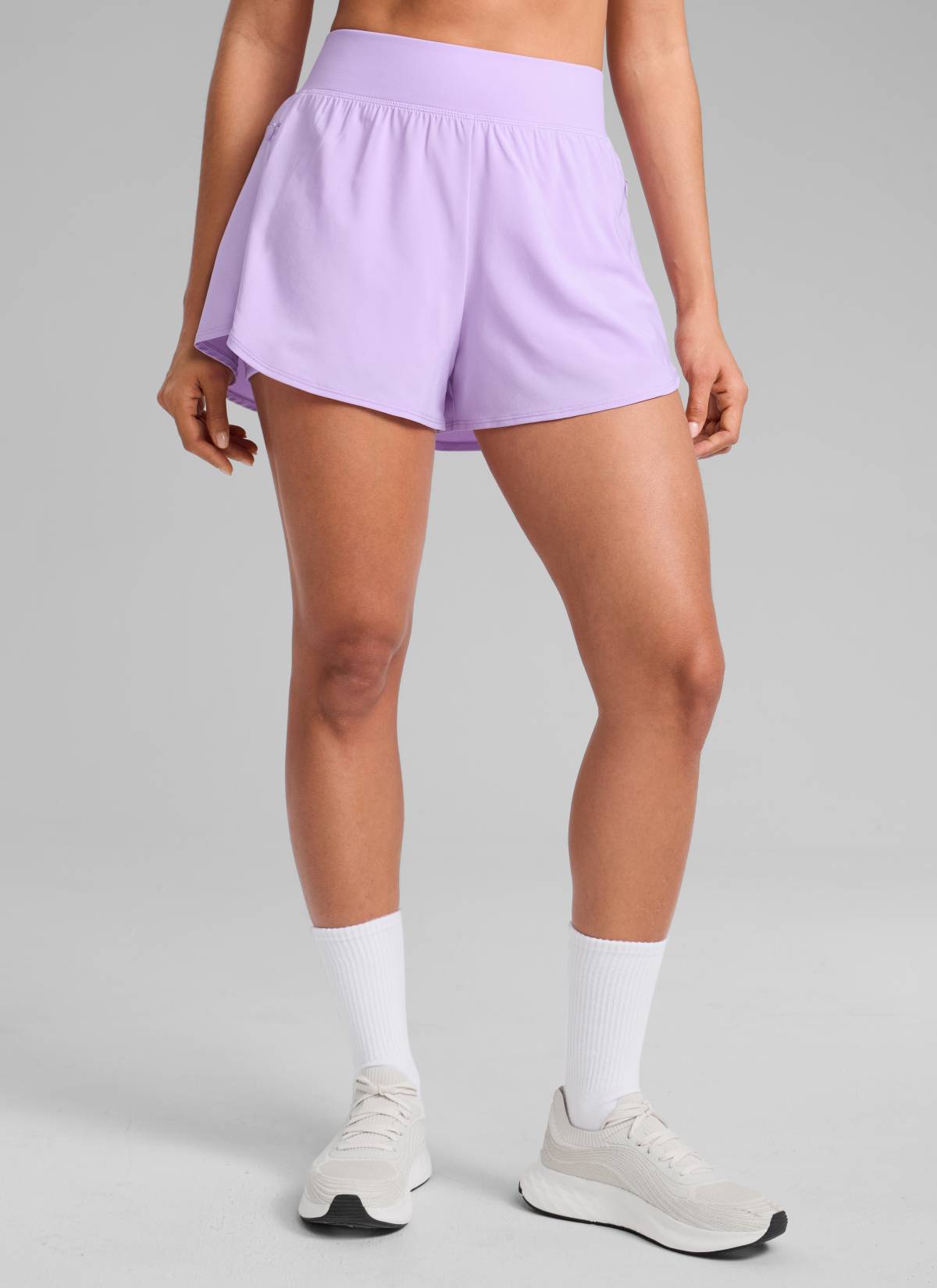 CRZ YOGA Women's Running High Waisted 2 in 1 Shorts with Pockets 3